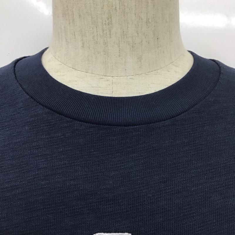 アベイシングエイプ A BATHING APE Tシャツ 半袖 半袖カットソー 刺繍Tシャツ クルーネックカットソー alphaindustries コラボ M ロゴ、文字 紺 / ネイビー /  メンズ USED 古着 中古 10104975