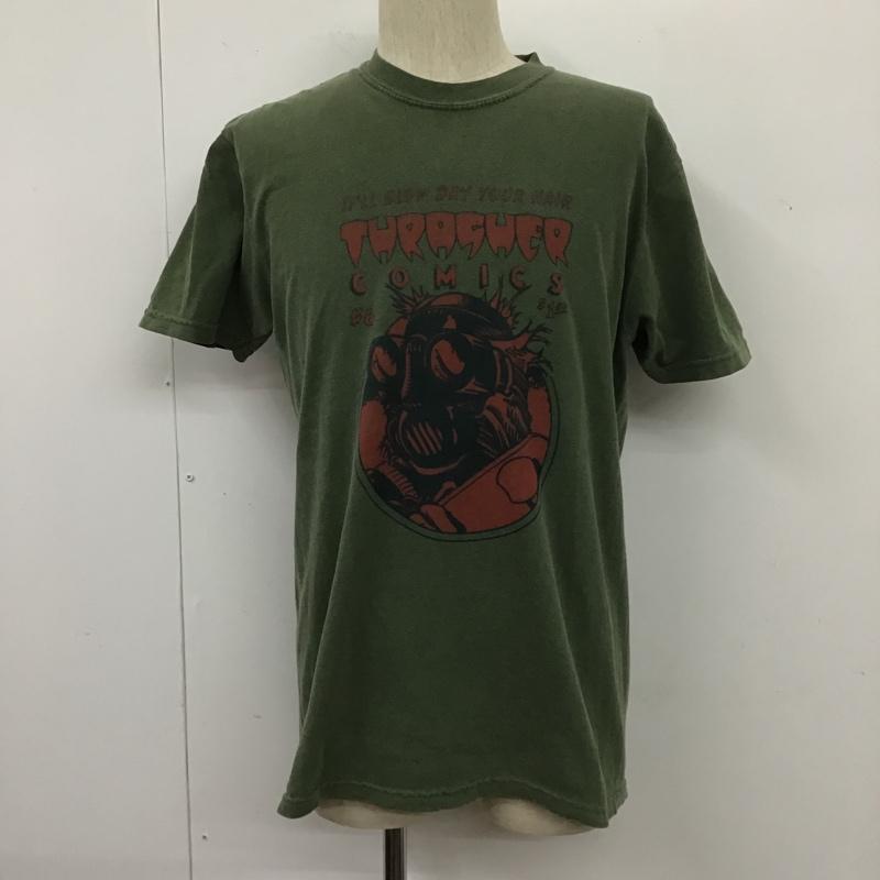 スラッシャー THRASHER Tシャツ 半袖 #COMIC 6 GARMENT DYED SS T-SHIRTS M プリント カーキ / カーキ /  メンズ USED 古着 中古 10104976