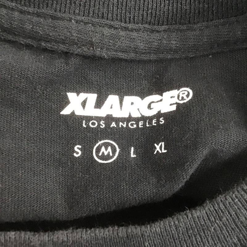 エクストララージ XLARGE Tシャツ 半袖 01181173 エウレカセブン コラボ クルーネック プリント M キャラクター 黒 / ブラック /  メンズ USED 古着 中古 10104978