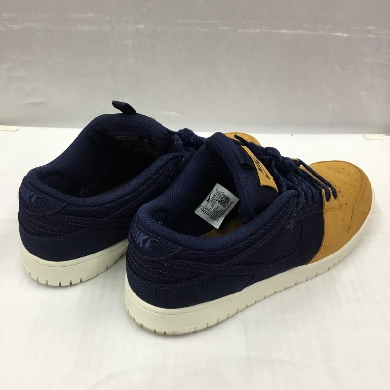 ナイキ NIKE スニーカー スニーカー DX6775 400 SB DUNK LOW PRO PRM 27.5cm 箱有 27.5cm ロゴ、文字 紺 / ネイビー / X キャメル / キャメル /  メンズ USED 古着 中古 10104980