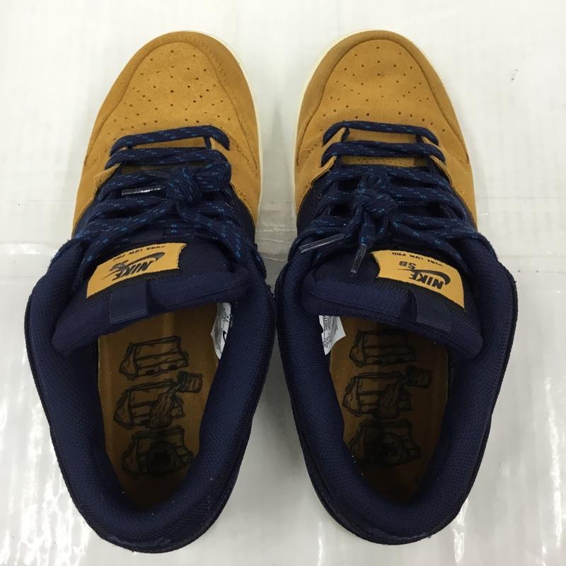 ナイキ NIKE スニーカー スニーカー DX6775 400 SB DUNK LOW PRO PRM 27.5cm 箱有 27.5cm ロゴ、文字 紺 / ネイビー / X キャメル / キャメル /  メンズ USED 古着 中古 10104980