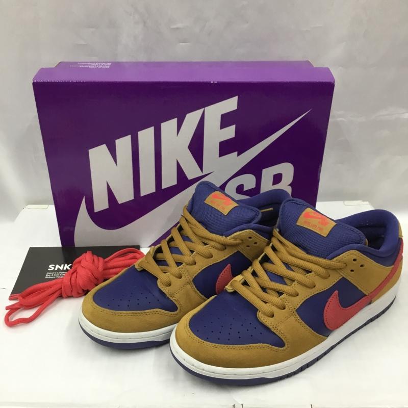 ナイキ NIKE スニーカー スニーカー BQ6817 700 SB DUNK LOW PRO 27.5cm 箱有 27.5cm ロゴ、文字 紺 / ネイビー / X キャメル / キャメル / X 白 / ホワイト / X 赤 / レッド /  メンズ USED 古着 中古 10104997