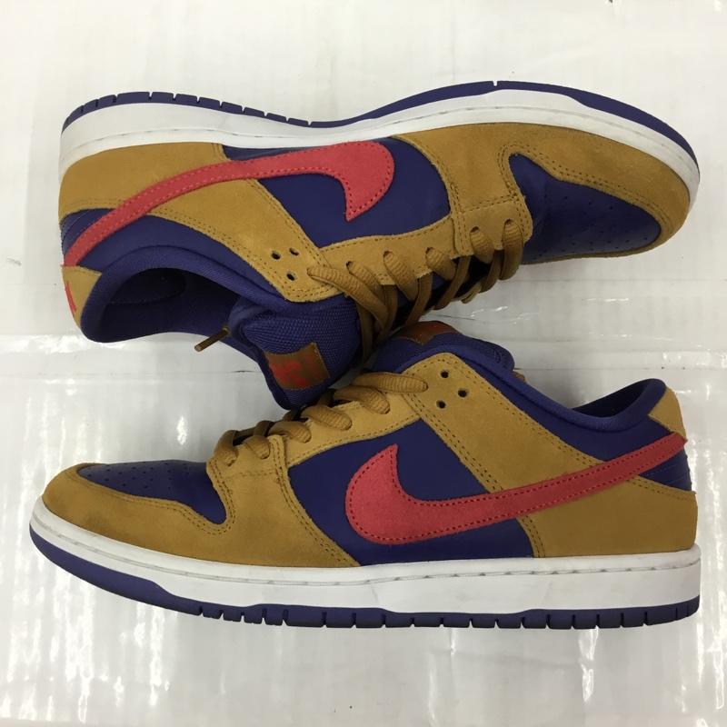 ナイキ NIKE スニーカー スニーカー BQ6817 700 SB DUNK LOW PRO 27.5cm 箱有 27.5cm ロゴ、文字 紺 / ネイビー / X キャメル / キャメル / X 白 / ホワイト / X 赤 / レッド /  メンズ USED 古着 中古 10104997