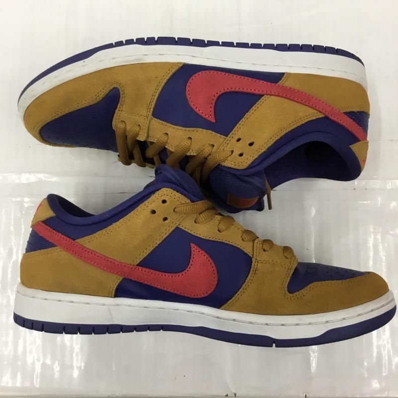 ナイキ NIKE スニーカー スニーカー BQ6817 700 SB DUNK LOW PRO 27.5cm 箱有 27.5cm ロゴ、文字 紺 / ネイビー / X キャメル / キャメル / X 白 / ホワイト / X 赤 / レッド /  メンズ USED 古着 中古 10104997
