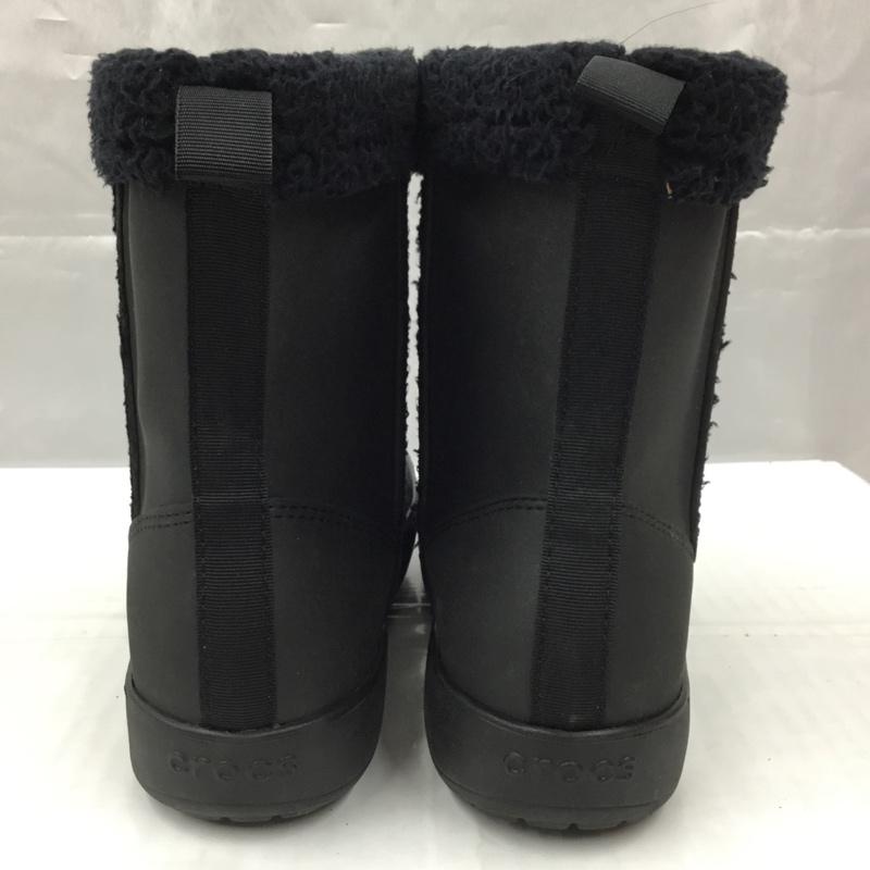 クロックス crocs シューズ シューズ 15839 ColorLite Boot GS J5 ロゴ、文字 黒 / ブラック /  ガールズ USED 古着 中古 10105000