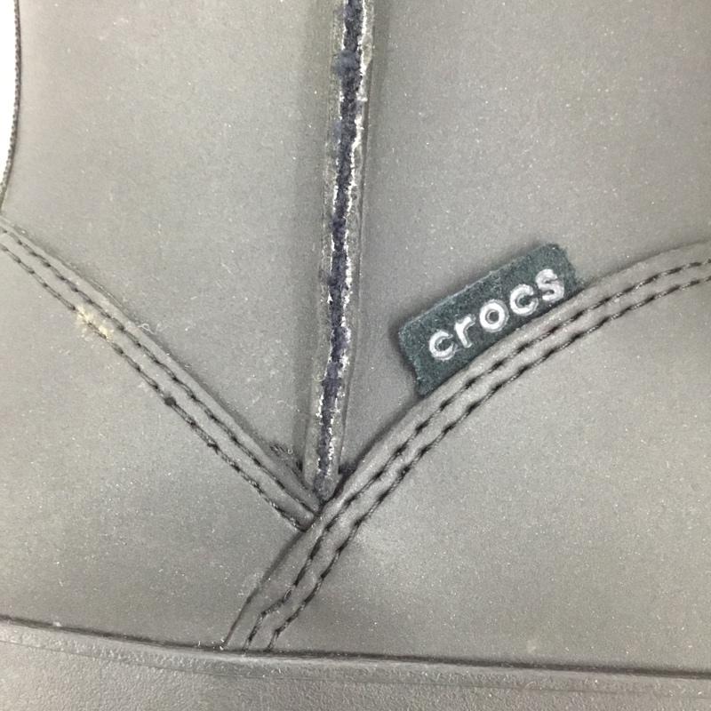 クロックス crocs シューズ シューズ 15839 ColorLite Boot GS J5 ロゴ、文字 黒 / ブラック /  ガールズ USED 古着 中古 10105000