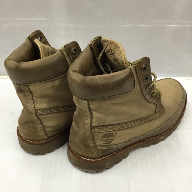 ティンバーランド Timberland ブーツ ショートブーツ 96572 Earthkeepers レースアップ 8.5W 箱有 US：8.5 ワンポイント ベージュ / ベージュ /  メンズ USED 古着 中古 10105004