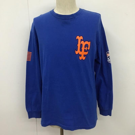ラファイエット Lafayette カットソー 長袖 長袖カットソー クルーネックカットソー ロングスリーブカットソー プリントTシャツ M プリント 青 / ブルー /  メンズ USED 古着 中古 10105022