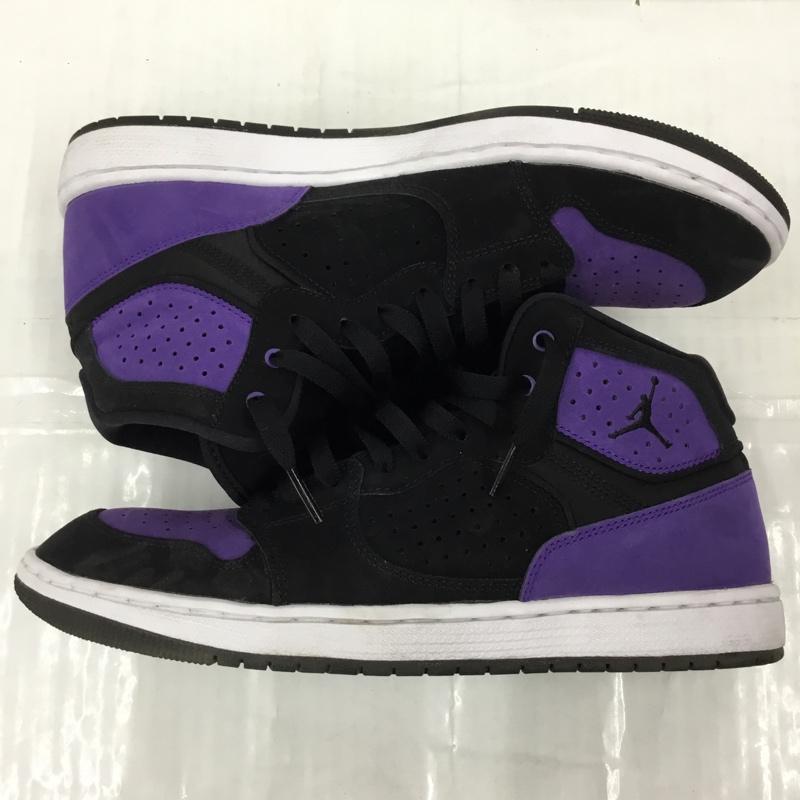 ナイキ NIKE スニーカー スニーカー AR3762-005 JORDAN ACCESS 27cm 箱有 27.0cm ロゴ、文字 黒 / ブラック / X 紫 / パープル / X 白 / ホワイト /  メンズ USED 古着 中古 10105033