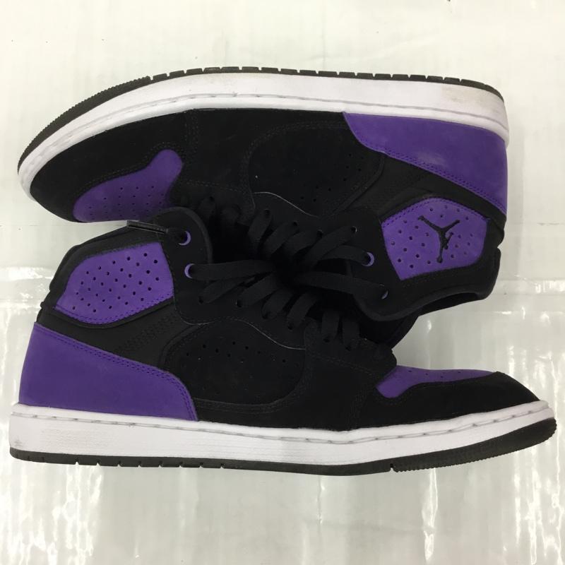 ナイキ NIKE スニーカー スニーカー AR3762-005 JORDAN ACCESS 27cm 箱有 27.0cm ロゴ、文字 黒 / ブラック / X 紫 / パープル / X 白 / ホワイト /  メンズ USED 古着 中古 10105033
