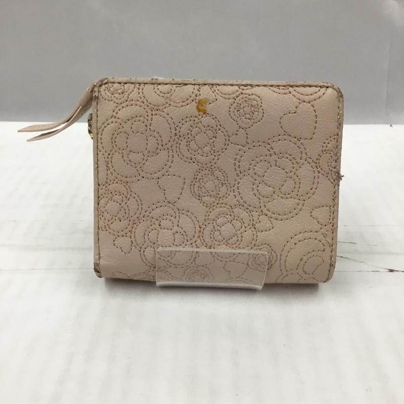 クレイサス CLATHAS 財布 二つ折り 187617 トゥインキー 箱有 刺繍 桃 / ピンク /  レディース USED 古着 中古 10105052