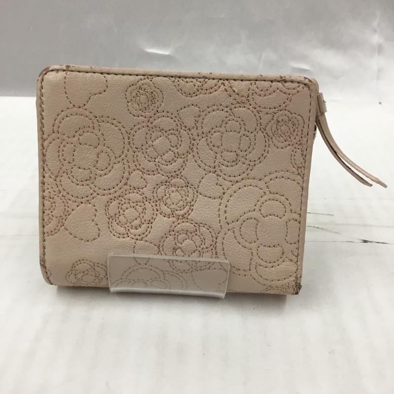 クレイサス CLATHAS 財布 二つ折り 187617 トゥインキー 箱有 刺繍 桃 / ピンク /  レディース USED 古着 中古 10105052
