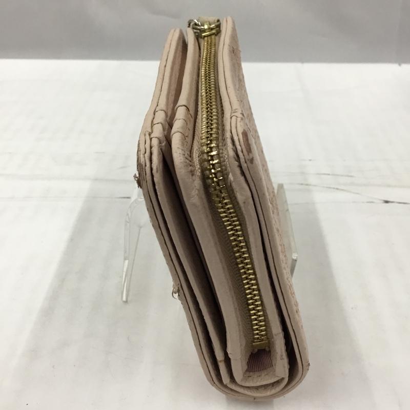 クレイサス CLATHAS 財布 二つ折り 187617 トゥインキー 箱有 刺繍 桃 / ピンク /  レディース USED 古着 中古 10105052
