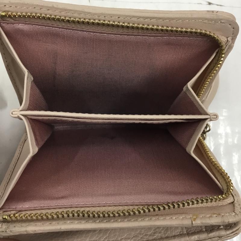 クレイサス CLATHAS 財布 二つ折り 187617 トゥインキー 箱有 刺繍 桃 / ピンク /  レディース USED 古着 中古 10105052