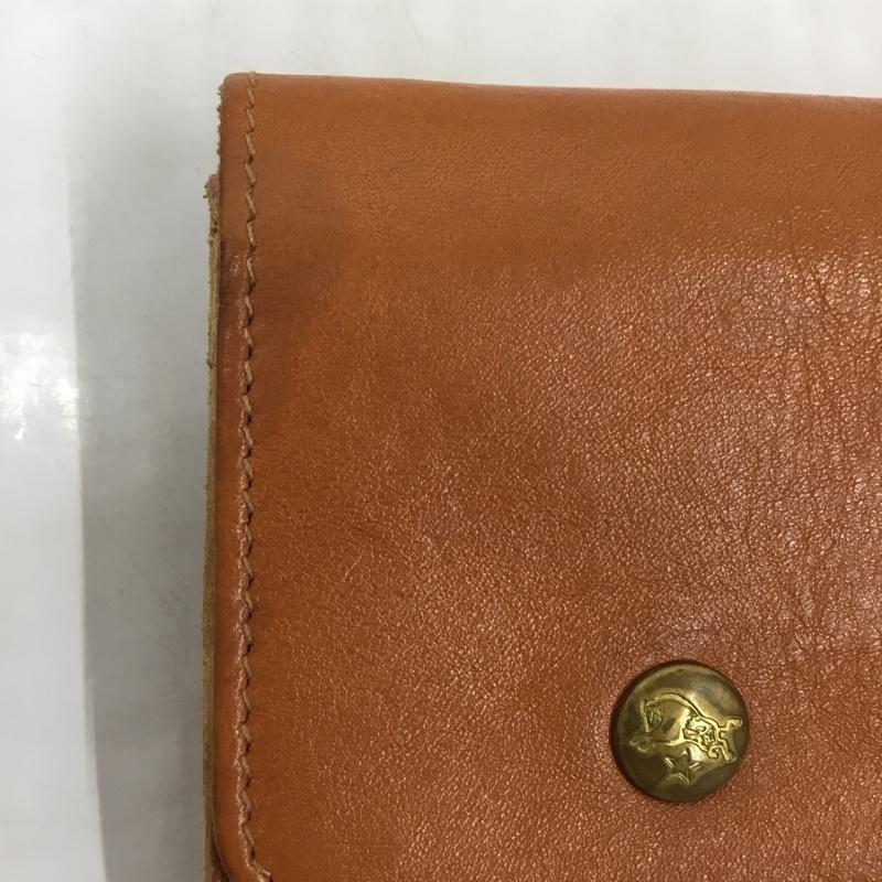 イルビゾンテ IL BISONTE 財布 長財布 レザー 無地 キャメル / キャメル /  メンズ USED 古着 中古 10105056