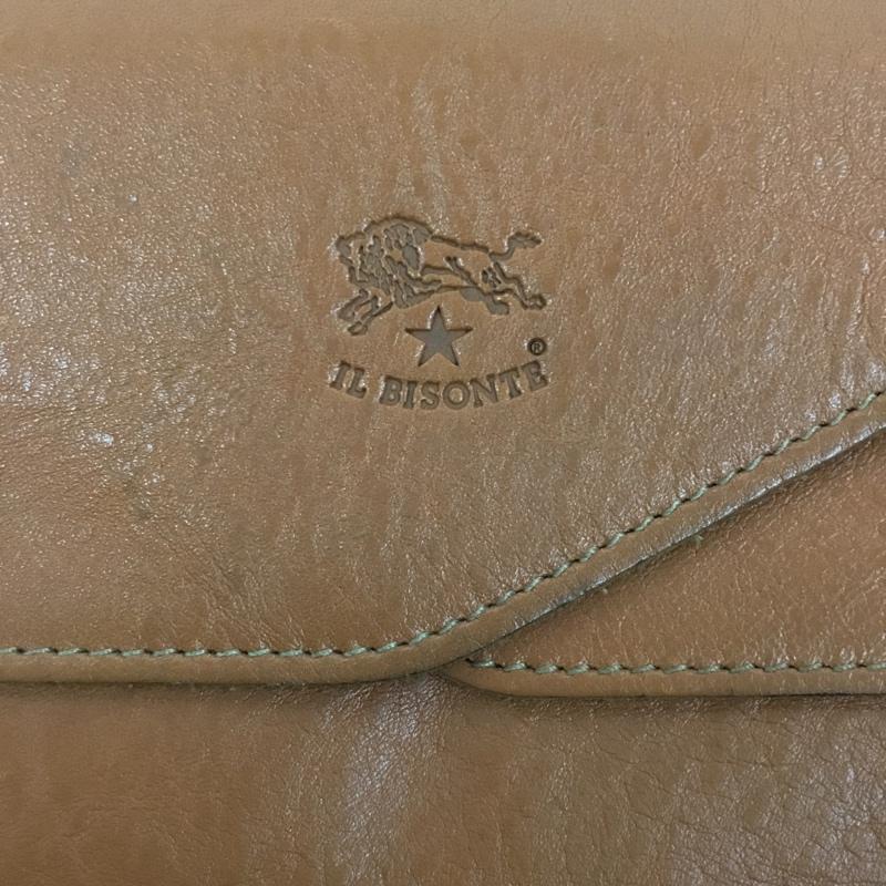 イルビゾンテ IL BISONTE 財布 長財布 レザー 無地 キャメル / キャメル /  メンズ USED 古着 中古 10105056