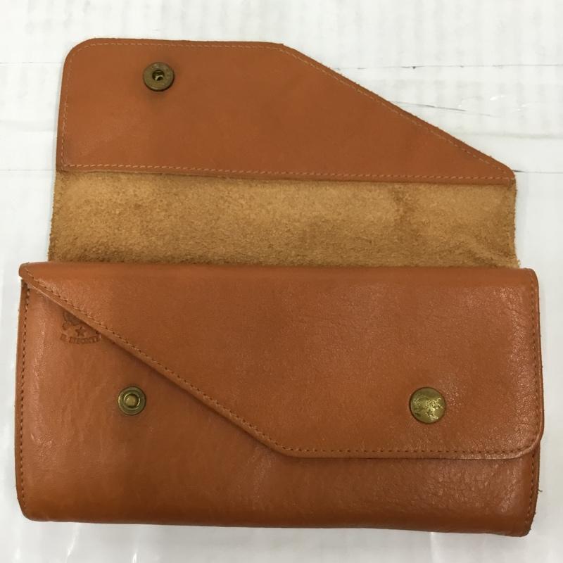 イルビゾンテ IL BISONTE 財布 長財布 レザー 無地 キャメル / キャメル /  メンズ USED 古着 中古 10105056