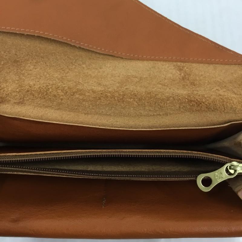イルビゾンテ IL BISONTE 財布 長財布 レザー 無地 キャメル / キャメル /  メンズ USED 古着 中古 10105056