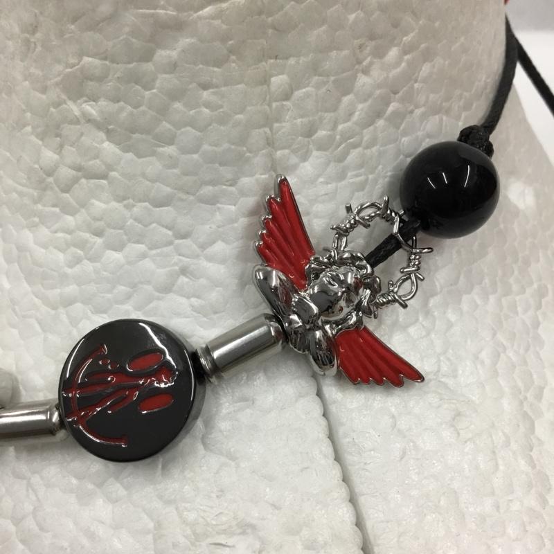 エバーモブ EVAE+MOB アクセサリー ネックレス、ペンダント Ice Mob Smiley Angel Necklace FREE  黒 / ブラック / X 赤 / レッド / X 銀 / シルバー /  メンズ USED 古着 中古 10105058