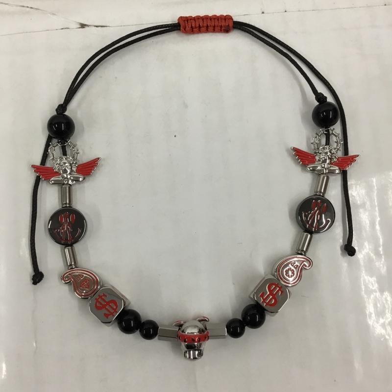 エバーモブ EVAE+MOB アクセサリー ネックレス、ペンダント Ice Mob Smiley Angel Necklace FREE  黒 / ブラック / X 赤 / レッド / X 銀 / シルバー /  メンズ USED 古着 中古 10105058