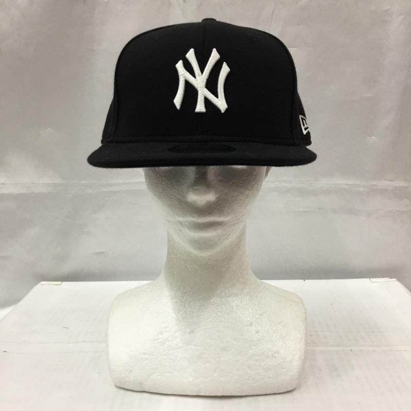 ニューエラ NEW ERA 帽子 キャップ NY ニューヨーク ヤンキース 59FIFTY ロゴ、文字 黒 / ブラック /  メンズ USED 古着 中古 10105064