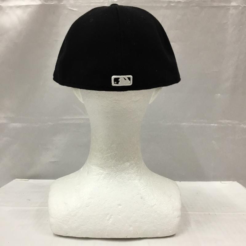 ニューエラ NEW ERA 帽子 キャップ NY ニューヨーク ヤンキース 59FIFTY ロゴ、文字 黒 / ブラック /  メンズ USED 古着 中古 10105064