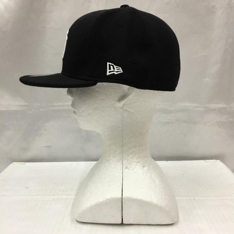 ニューエラ NEW ERA 帽子 キャップ NY ニューヨーク ヤンキース 59FIFTY ロゴ、文字 黒 / ブラック /  メンズ USED 古着 中古 10105064