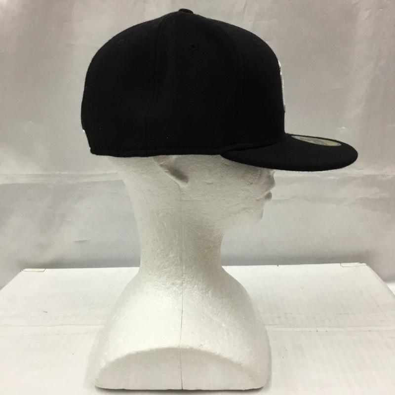 ニューエラ NEW ERA 帽子 キャップ NY ニューヨーク ヤンキース 59FIFTY ロゴ、文字 黒 / ブラック /  メンズ USED 古着 中古 10105064