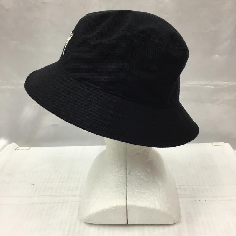 ステューシー STUSSY 帽子 ハット バケットハット バケハ L XL ロゴ、文字 黒 / ブラック /  メンズ USED 古着 中古 10105075