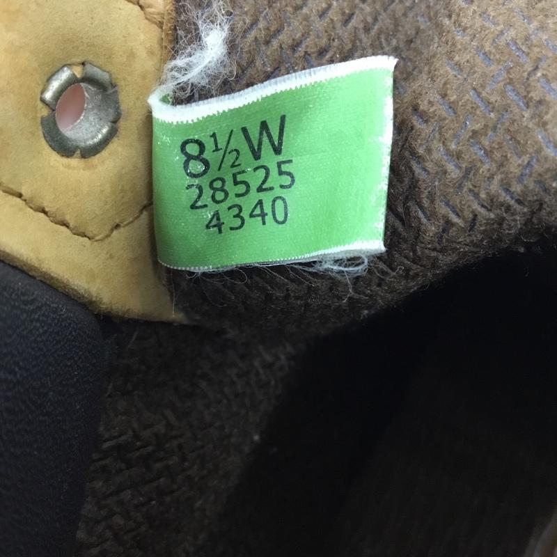 ティンバーランド Timberland ブーツ ショートブーツ 4340 レザー 8.5W 型押し US：8.5 ロゴ、文字 キャメル / キャメル /  メンズ USED 古着 中古 10105080