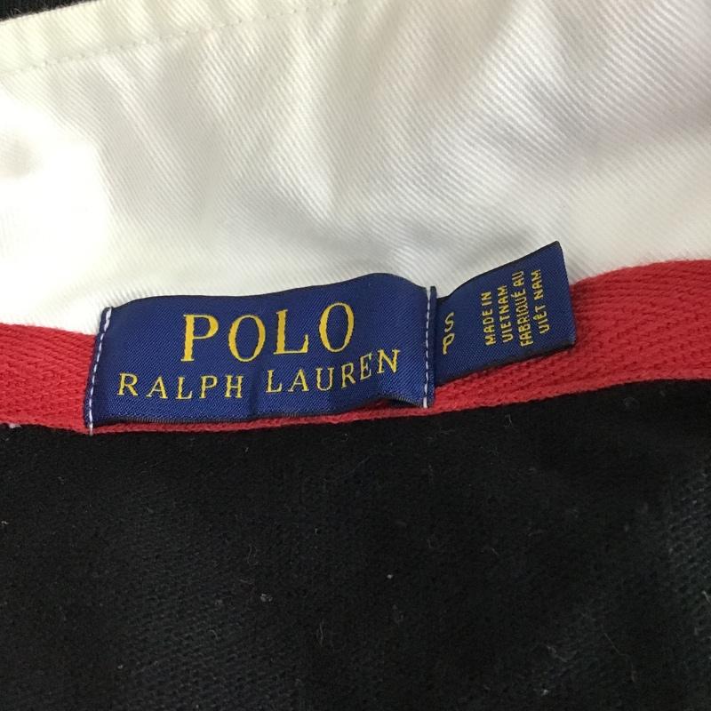 ラルフローレン RALPHLAUREN ポロシャツ 長袖 長袖ポロシャツ カラーシャツ ラガーシャツ S ロゴ、文字 黒 / ブラック /  メンズ USED 古着 中古 10105101