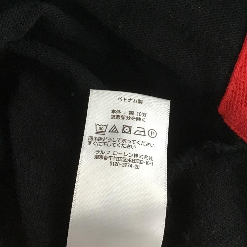 ラルフローレン RALPHLAUREN ポロシャツ 長袖 長袖ポロシャツ カラーシャツ ラガーシャツ S ロゴ、文字 黒 / ブラック /  メンズ USED 古着 中古 10105101