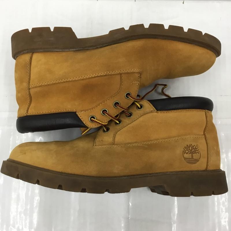 ティンバーランド Timberland ブーツ ショートブーツ 8182 BASIC CHUKKA 8.5W US：8.5 ロゴ、文字 キャメル / キャメル /  メンズ USED 古着 中古 10105105