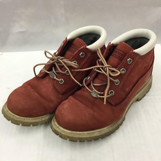 ティンバーランド Timberland ブーツ ショートブーツ 23319 チャッカブーツ 8M ワンポイント 赤 / レッド /  メンズ USED 古着 中古 10105113