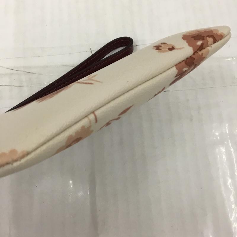 コーチ COACH ポーチ ポーチ F78037 リストレットポーチ 花柄 ロゴ、文字 桃 / ピンク /  レディース USED 古着 中古 10105137