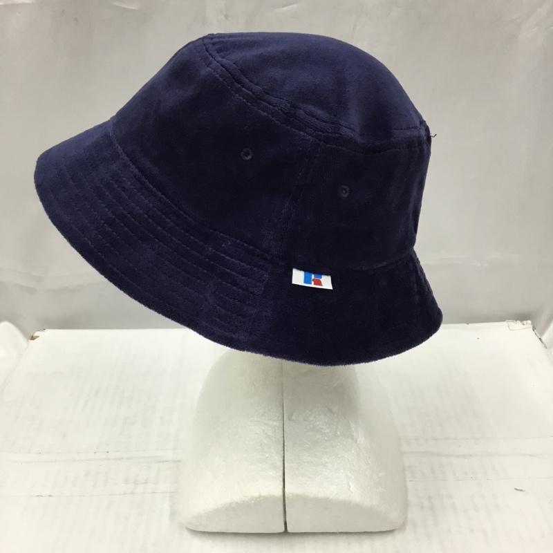 ラッセル RUSSELL 帽子 ハット バケットハット ワンポイント 紺 / ネイビー /  メンズ USED 古着 中古 10105139