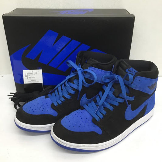 ナイキ NIKE スニーカー スニーカー AIR JORDAN 1 RETRO HIGH OG ROYAL REIMAGINED エアジョーダン 1 レトロ ハイ OG リイマジンド DZ5485-042 28.5cm ロゴ、文字 青 / ブルー /  メンズ USED 古着 中古 10105141