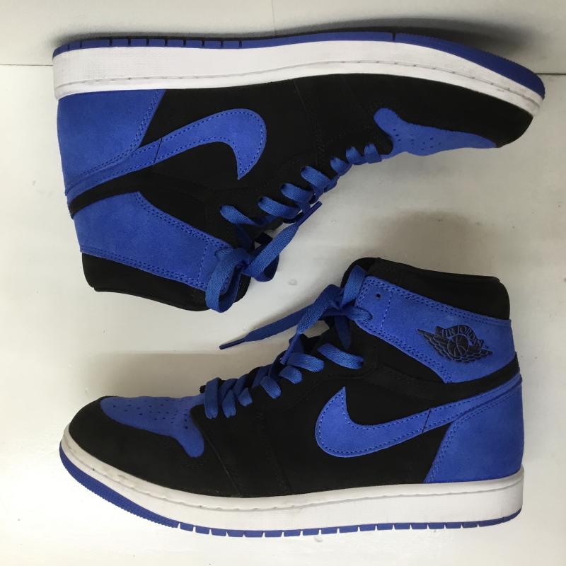 ナイキ NIKE スニーカー スニーカー AIR JORDAN 1 RETRO HIGH OG ROYAL REIMAGINED エアジョーダン 1 レトロ ハイ OG リイマジンド DZ5485-042 28.5cm ロゴ、文字 青 / ブルー /  メンズ USED 古着 中古 10105141