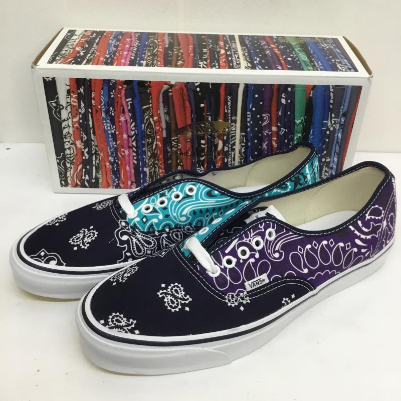 バンズボルト VANS VAULT スニーカー スニーカー Bedwin ベドウィン The Heartbreake ザハートブレイカーズ UA OG Authentic LX VN0A4BV99R91 30.0cm ロゴ、文字 X バンダナ柄 マルチカラー / マルチカラー /  メンズ USED 古着 中古 10105143