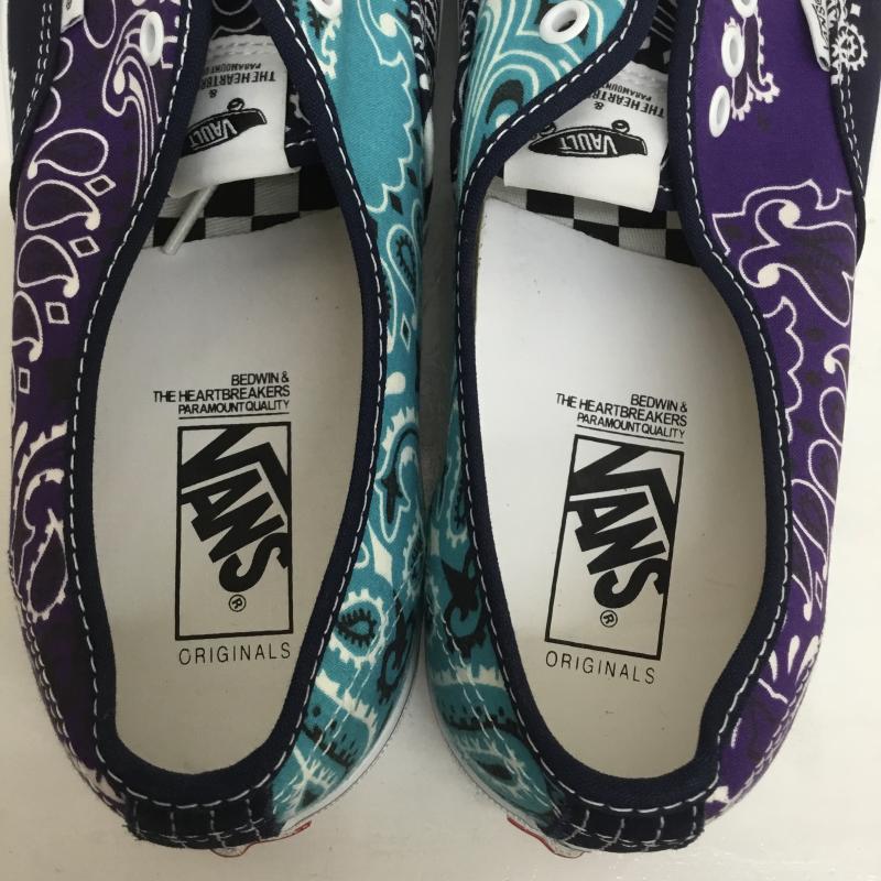 バンズボルト VANS VAULT スニーカー スニーカー Bedwin ベドウィン The Heartbreake ザハートブレイカーズ UA OG Authentic LX VN0A4BV99R91 30.0cm ロゴ、文字 X バンダナ柄 マルチカラー / マルチカラー /  メンズ USED 古着 中古 10105143
