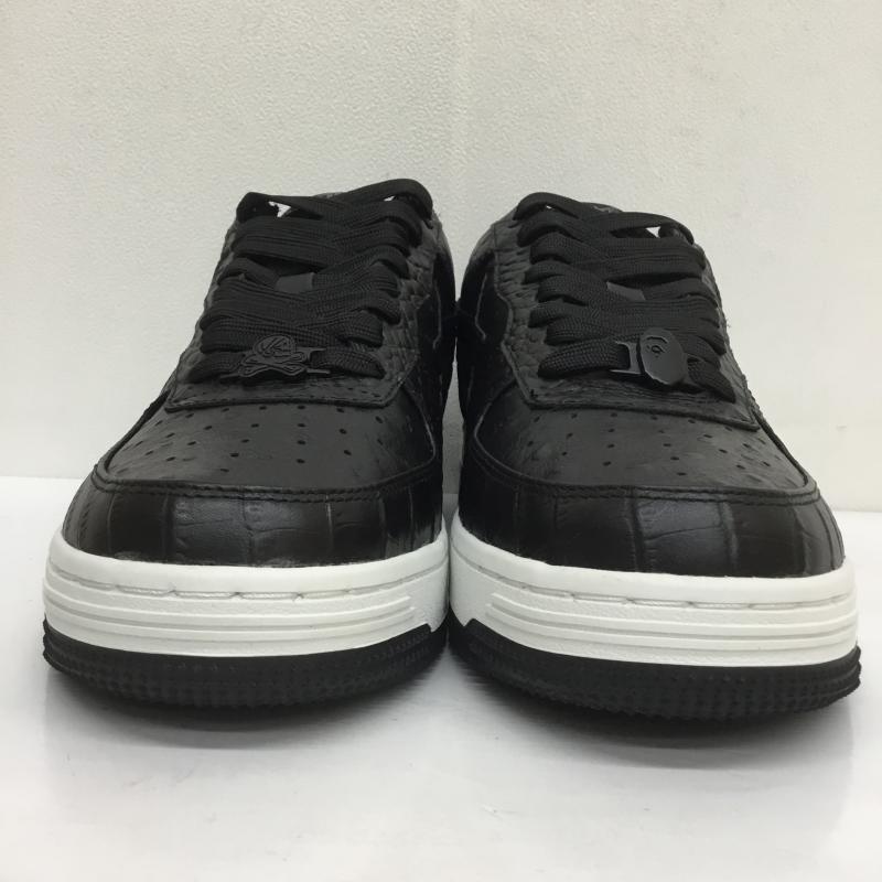 アベイシングエイプ A BATHING APE スニーカー スニーカー NEIGHBORHOOD ネイバーフッド BAPE STA 1J23191901 27.0cm ロゴ、文字 黒 / ブラック /  メンズ USED 古着 中古 10105144