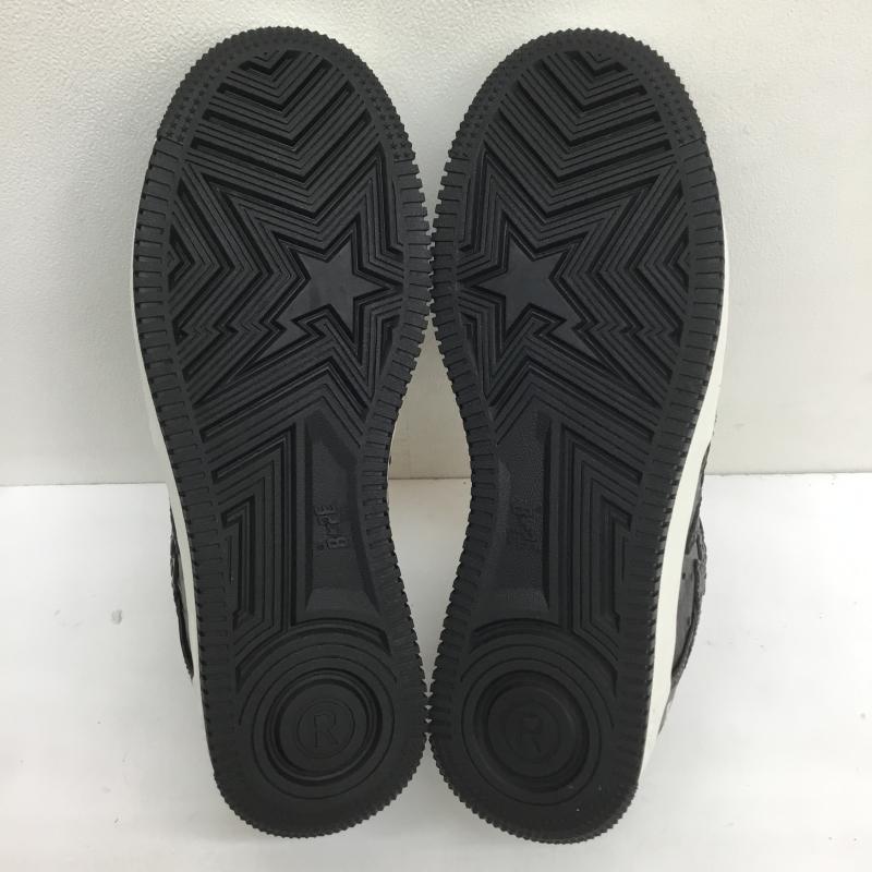 アベイシングエイプ A BATHING APE スニーカー スニーカー NEIGHBORHOOD ネイバーフッド BAPE STA 1J23191901 27.0cm ロゴ、文字 黒 / ブラック /  メンズ USED 古着 中古 10105144
