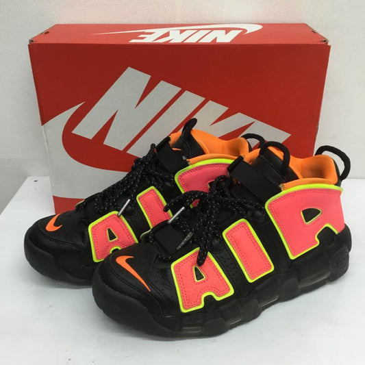 ナイキ NIKE スニーカー スニーカー WMNS AIR MORE UPTEMPO HOT PUNCH ウィメンズ エア モア アップテンポ ホットパンチ 917593-002 27.0cm ロゴ、文字 黒 / ブラック / X 桃 / ピンク /  メンズ USED 古着 中古 10105148