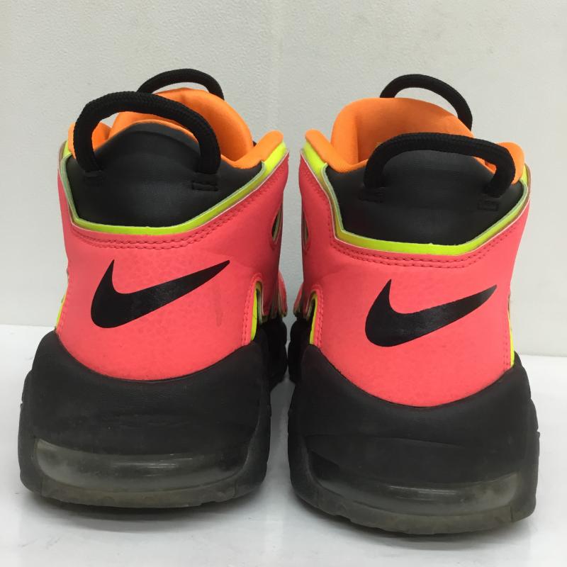 ナイキ NIKE スニーカー スニーカー WMNS AIR MORE UPTEMPO HOT PUNCH ウィメンズ エア モア アップテンポ ホットパンチ 917593-002 27.0cm ロゴ、文字 黒 / ブラック / X 桃 / ピンク /  メンズ USED 古着 中古 10105148