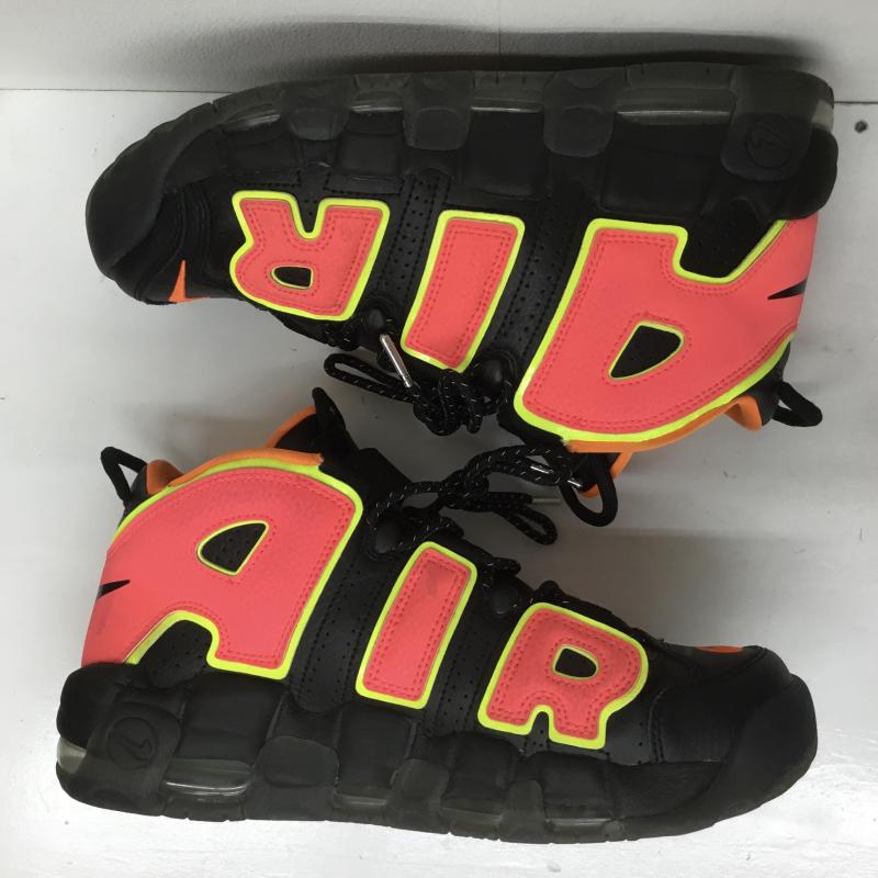 ナイキ NIKE スニーカー スニーカー WMNS AIR MORE UPTEMPO HOT PUNCH ウィメンズ エア モア アップテンポ ホットパンチ 917593-002 27.0cm ロゴ、文字 黒 / ブラック / X 桃 / ピンク /  メンズ USED 古着 中古 10105148