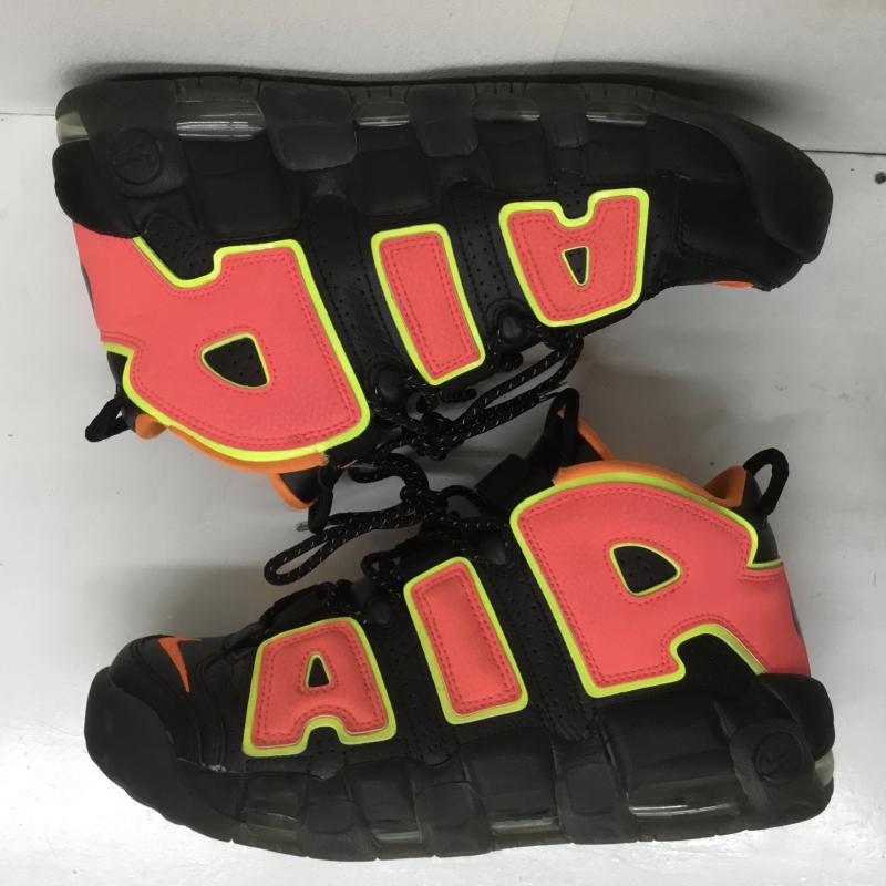 ナイキ NIKE スニーカー スニーカー WMNS AIR MORE UPTEMPO HOT PUNCH ウィメンズ エア モア アップテンポ ホットパンチ 917593-002 27.0cm ロゴ、文字 黒 / ブラック / X 桃 / ピンク /  メンズ USED 古着 中古 10105148