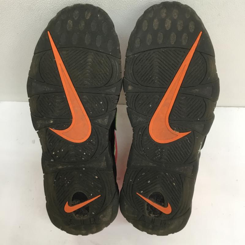 ナイキ NIKE スニーカー スニーカー WMNS AIR MORE UPTEMPO HOT PUNCH ウィメンズ エア モア アップテンポ ホットパンチ 917593-002 27.0cm ロゴ、文字 黒 / ブラック / X 桃 / ピンク /  メンズ USED 古着 中古 10105148