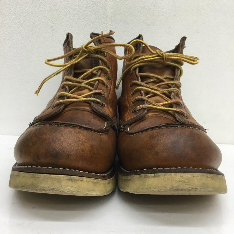 レッドウィング RED WING ブーツ 一般 875 縦羽タグ USA製 US：9.5 茶 / ブラウン /  メンズ USED 古着 中古 10105151