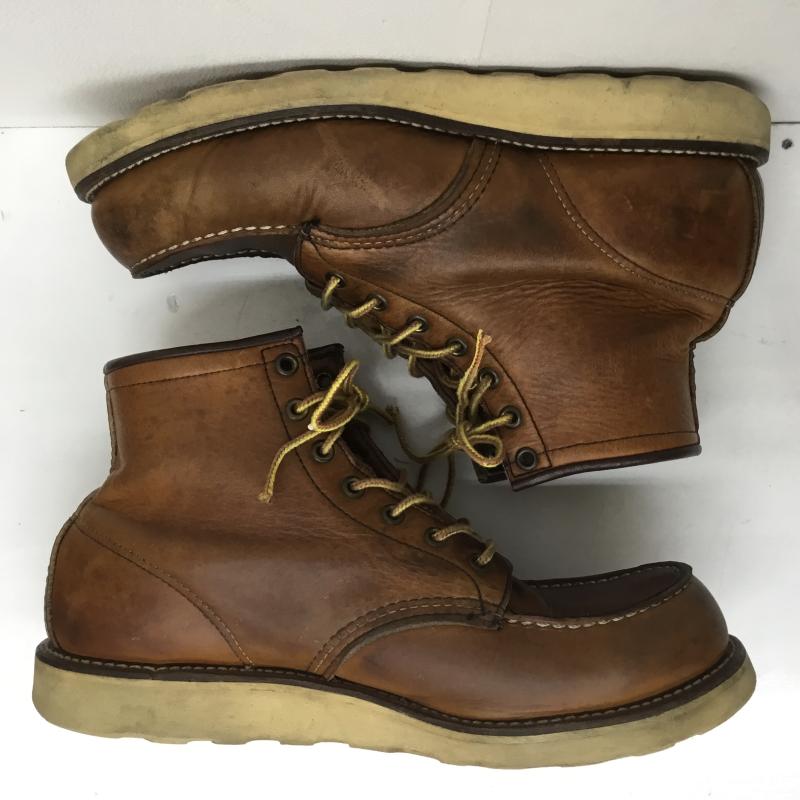 レッドウィング RED WING ブーツ 一般 875 縦羽タグ USA製 US：9.5 茶 / ブラウン /  メンズ USED 古着 中古 10105151