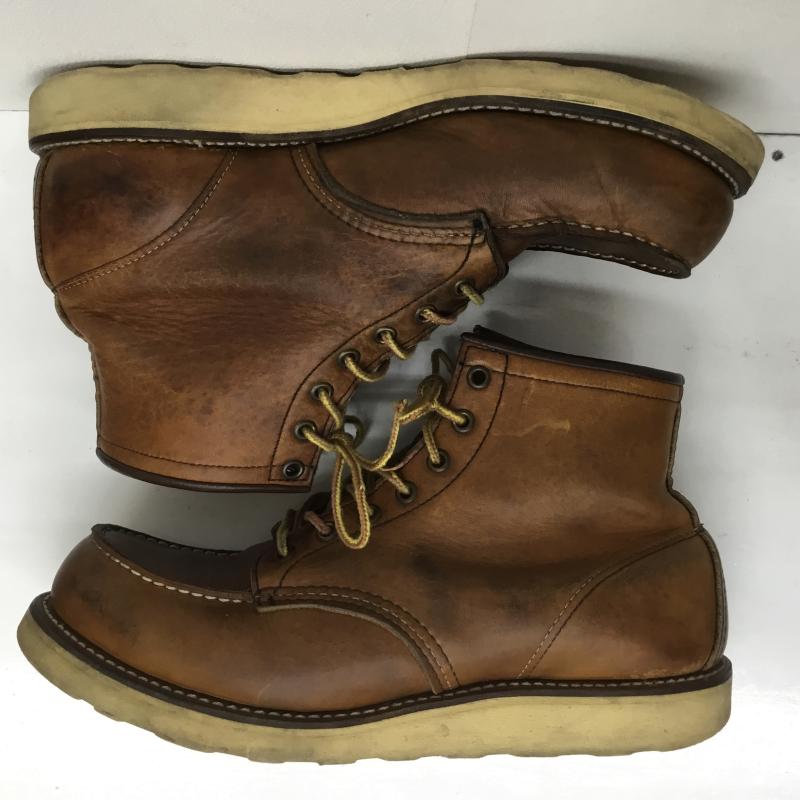 レッドウィング RED WING ブーツ 一般 875 縦羽タグ USA製 US：9.5 茶 / ブラウン /  メンズ USED 古着 中古 10105151